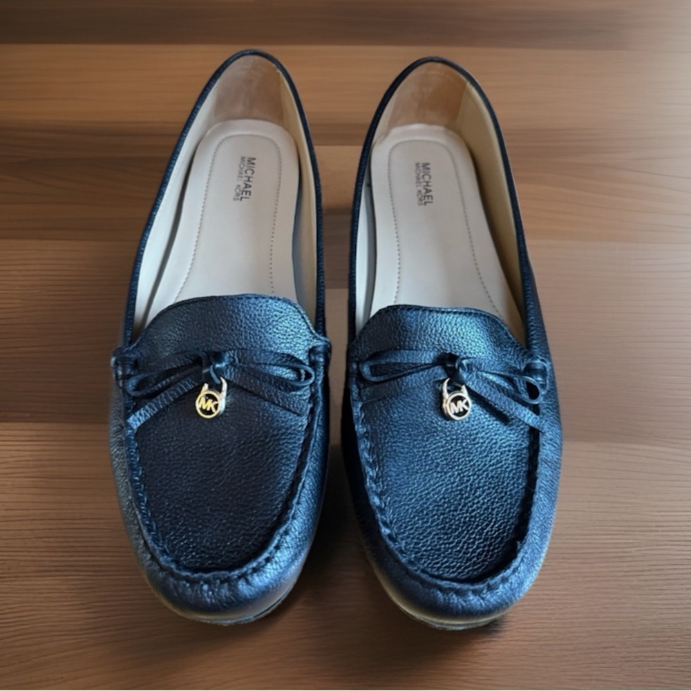 Michael Kors Black Leather Loafers